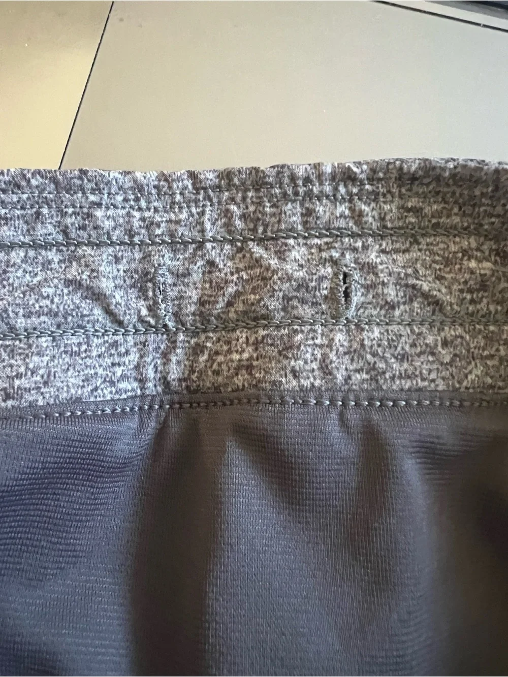 Lululemon Women's Heather Gray Athletic Running Shorts size 12